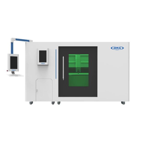 g pt dual use enclosed type double tables metal cutting laser machine