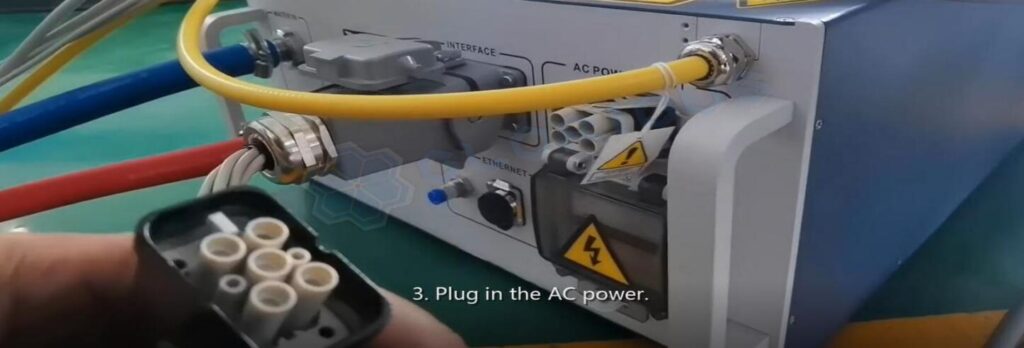 plug in the ac power